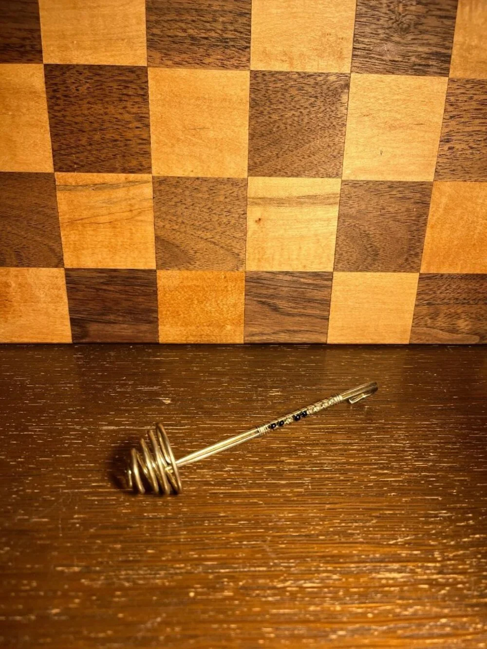 Mixing Spoon Honey Spoon with Rhinestones and Hooked Handle A795